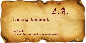 Laczay Norbert névjegykártya
